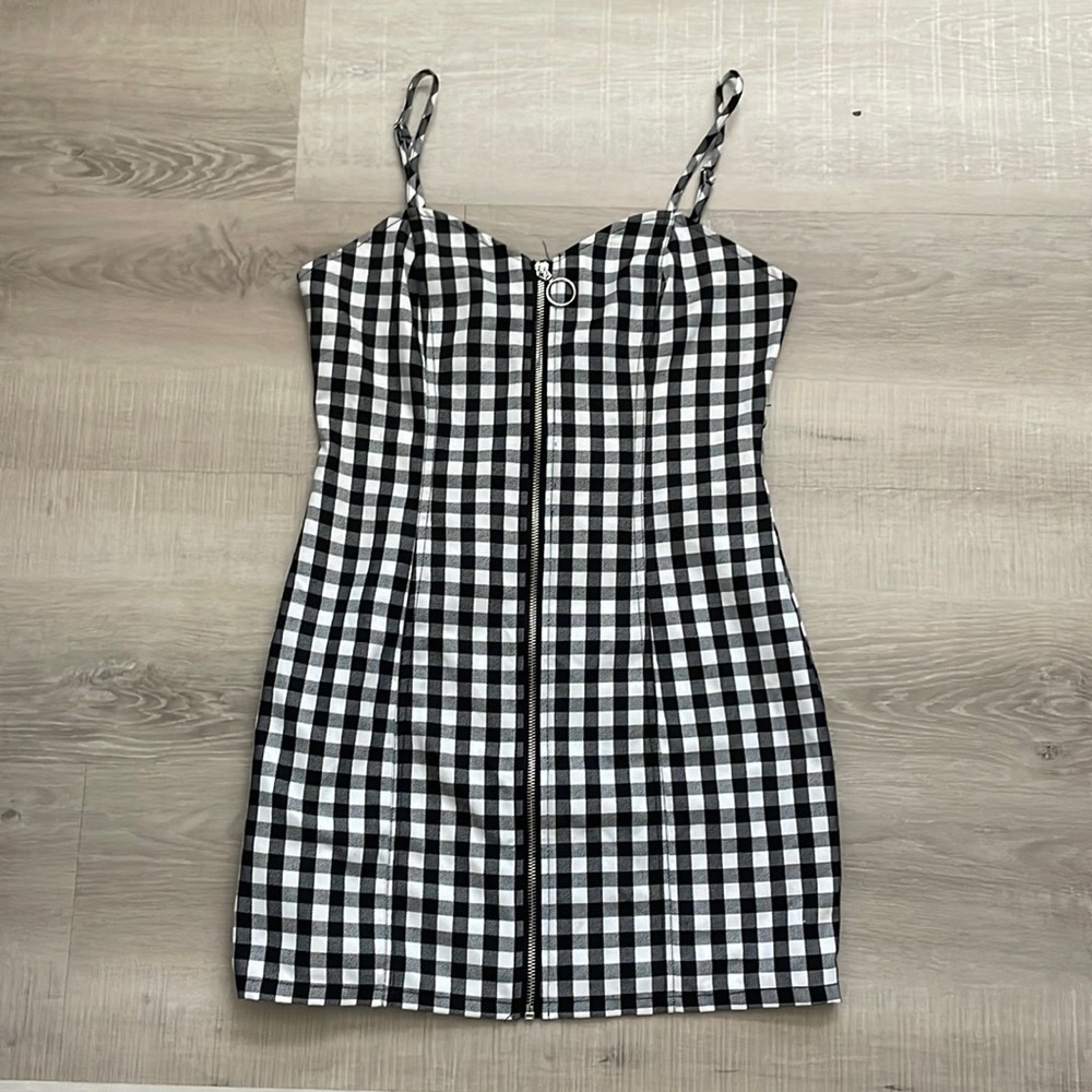 Black and White Striped Dress